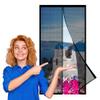 Magnetic Insect Screen Door 124 x 186 cm, No Drilling, Black view 1