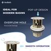 VeeBath Cascade Mono Bathroom Faucet, Brushed Brass view 4