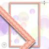 CLAMARO Bubble Design Picture Frame 25 x 36 cm, Pink, MDF Wood, Acrylic Glass view 2