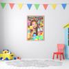 CLAMARO Bubble Design Picture Frame 25 x 36 cm, Pink, MDF Wood, Acrylic Glass view 3