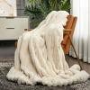 FASCINATDECO Soft Rabbit-Plush Throw Blanket, Flannel, 130 x 160 cm view 4
