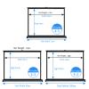 Portable Tabletop Projector Screen, 30/40/50 in., Retractable view 2