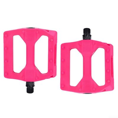 Exceptional Nylon-Fiber Pedals with High Compatibility for All Types of Bicycles (Pink)