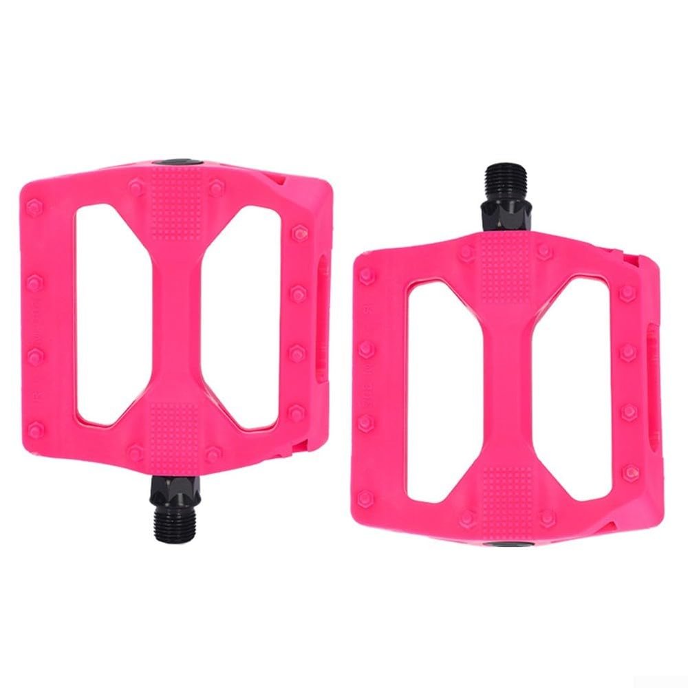 Exceptional Nylon-Fiber Pedals with High Compatibility for All Types of Bicycles (Pink)