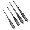 Square-Hole Drill Bits, 4-Piece Set, High-Precision Bearing Steel Woodworking Tools, 6 mm, 6.4 mm, 8 mm, 9.5 mm view 3