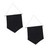 Housoutil 2-Piece Badge Display Pennant Wall Hangings with Wooden Rod view 1