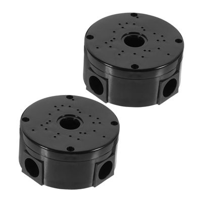 Ciieeo 2-Pc. Black Weatherproof Plastic Junction Boxes