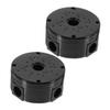 Ciieeo 2-Pc. Black Weatherproof Plastic Junction Boxes view 1