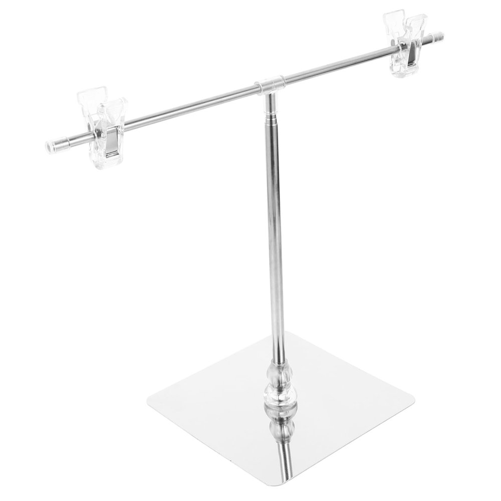 LAPYAPPE Adjustable Silver T-Shaped Tabletop Poster Holder