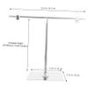 LAPYAPPE Adjustable Silver T-Shaped Tabletop Poster Holder view 2