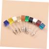 Cube-Shaped Resin Card Holders, 10-Piece Set for Desks view 2