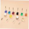 Cube-Shaped Resin Card Holders, 10-Piece Set for Desks view 3