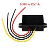 LTRAJUYNH 9–36V to 12V 5A DC-DC Boost-Buck Converter Voltage Regulator Step-Up/Step-Down Transformer view 2
