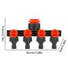 Leak-Proof Adjustable 4-Way Garden Hose Splitter view 2