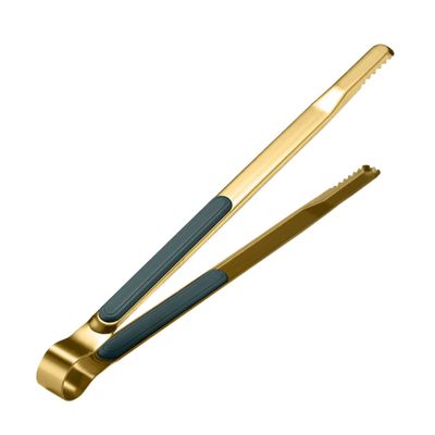 VICASKY Multipurpose Stainless Steel Grill Tongs with Non-Slip Handle, Random Color