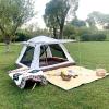 4-Person Blackout Pop-Up Camping Tent with Double Doors and Four Windows view 2
