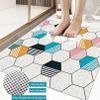 Evimstil Non-Slip Shower Mat 40 x 60 cm, PVC Tile Pattern view 2