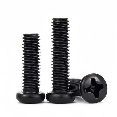 Rummyluck M5 x 30 mm Phillips Pan-Head Carbon Steel Machine Screws, 50-Pack