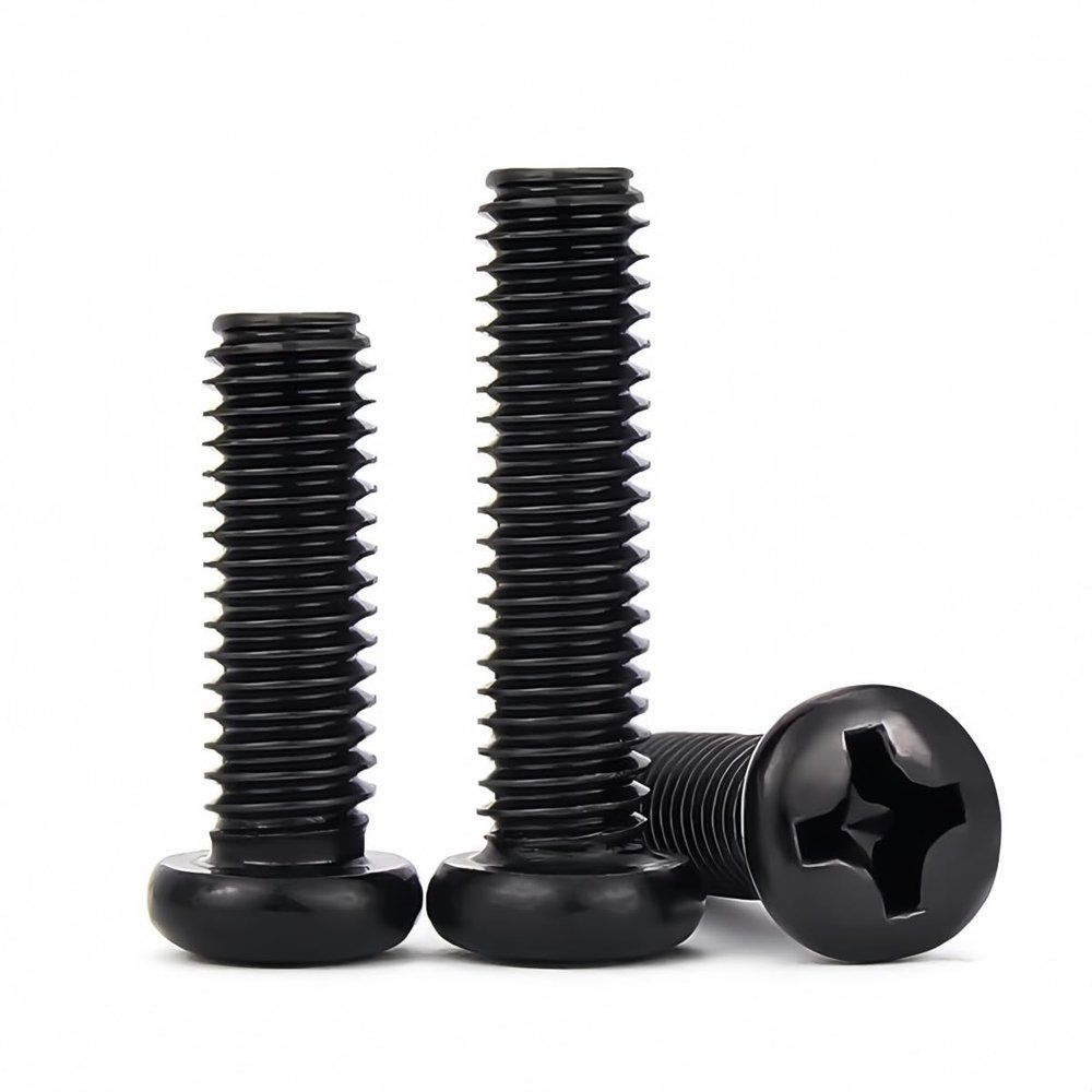 Rummyluck M5 x 30 mm Phillips Pan-Head Carbon Steel Machine Screws, 50-Pack