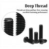 Rummyluck M5 x 30 mm Phillips Pan-Head Carbon Steel Machine Screws, 50-Pack view 2