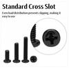 Rummyluck M5 x 30 mm Phillips Pan-Head Carbon Steel Machine Screws, 50-Pack view 3