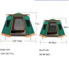 Automatic Outdoor Camping Tent, Rainproof, Thickened Hexagonal Aluminum Pole, Brown, 96 x 96 x 66 in view 3