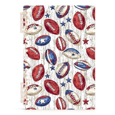 Mnsruu Spiral Notebook, Vintage American Football Star, Hardcover, College-Ruled, A5, 14 x 21 cm