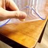 Transparent Table Cover, 2 mm Thick, Waterproof PVC Tablecloth, Leakproof, Wipe-Clean, Rectangular (90 x 160 cm) view 1