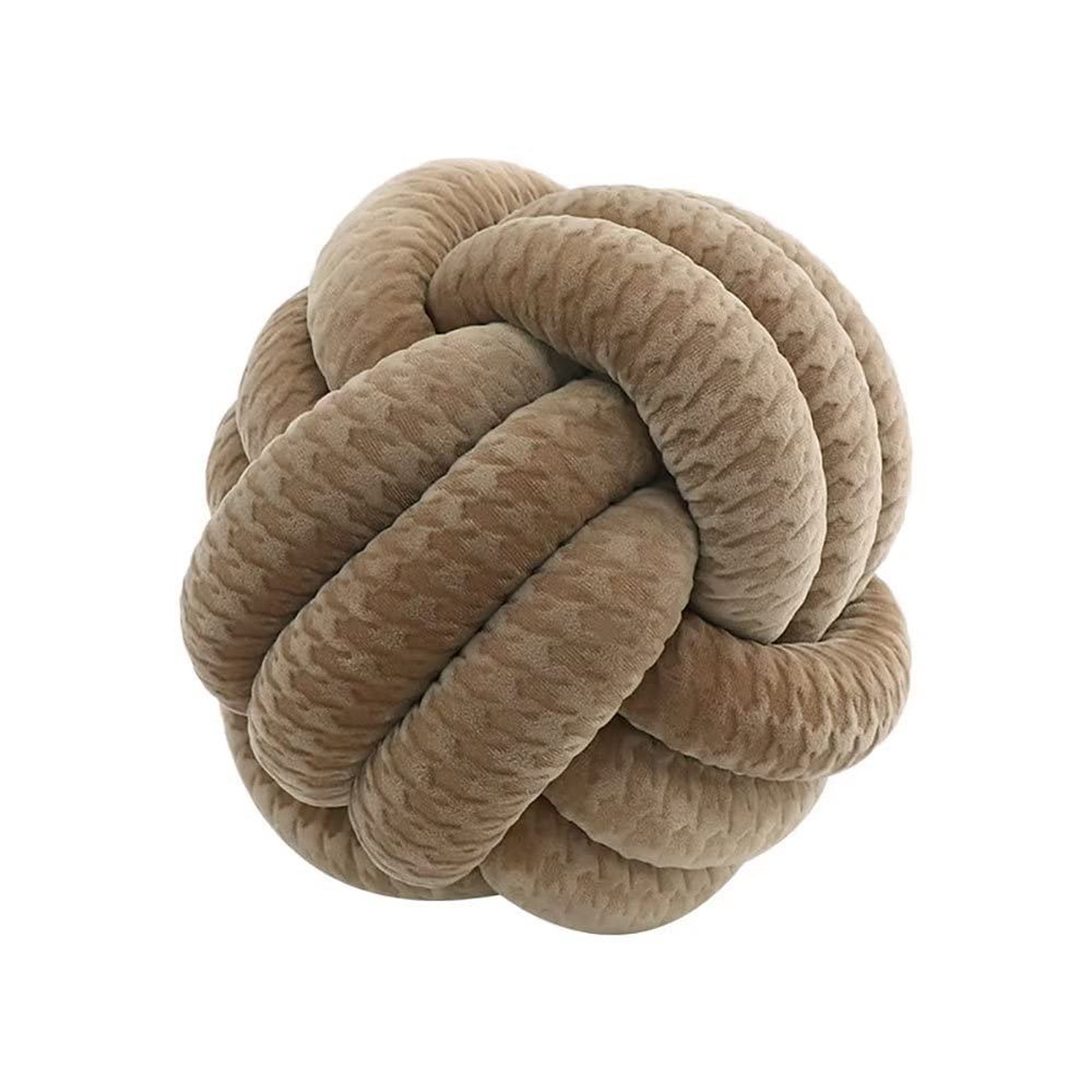 Evimstil Knot Pillow Ball, Beige, 20 cm