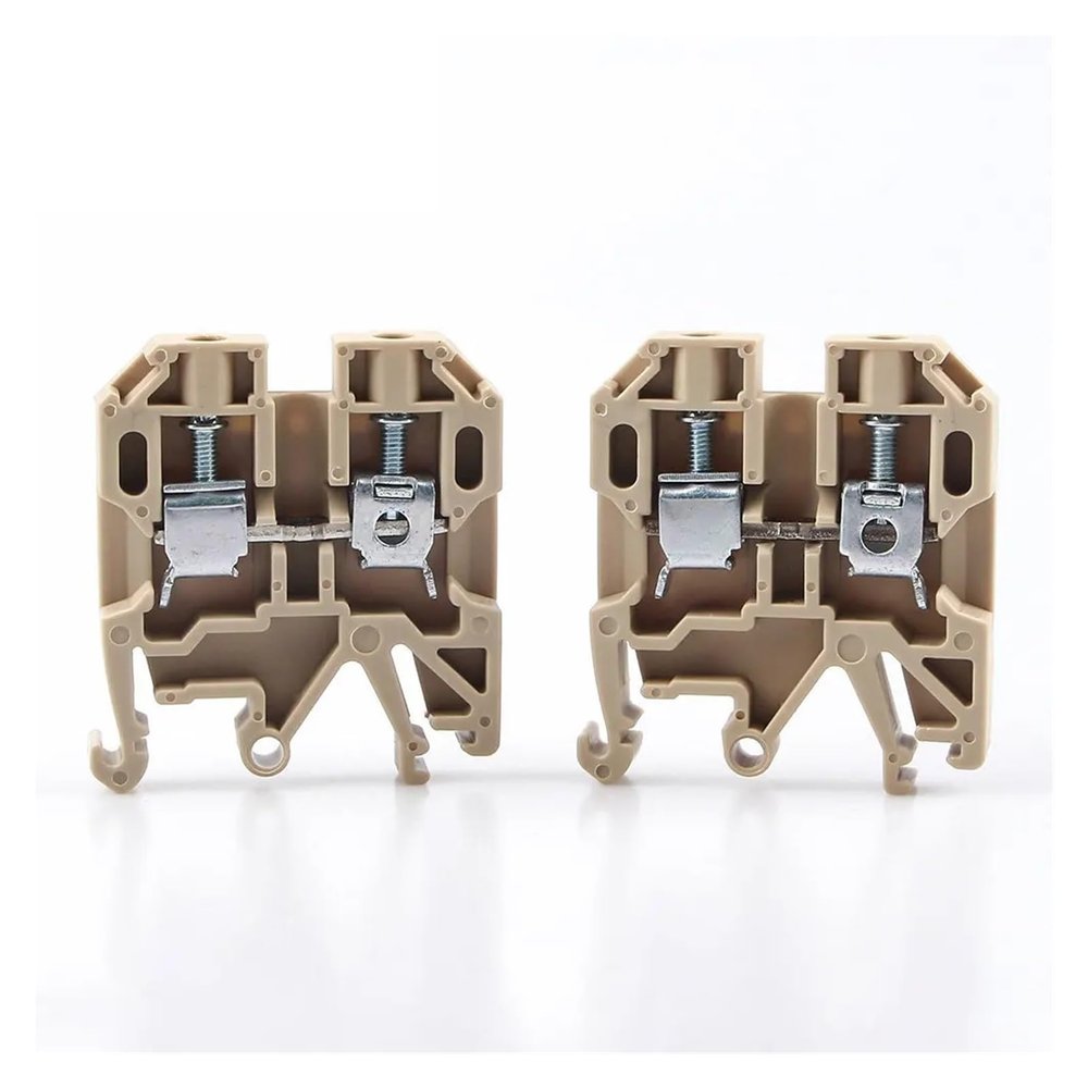 100-Piece SAK-4EN DIN Rail Terminal Block Set, Screw Connection