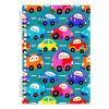 Mnsruu Cute Colorful Car Spiral Notebook, Hardcover, College-Ruled, A5, 14 x 21 cm view 1