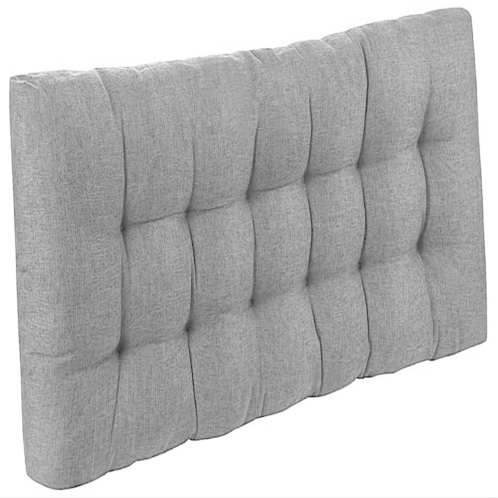 8 cm Thick Bench Cushion, 90 x 40 cm, Light Gray