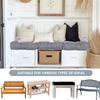 8 cm Thick Bench Cushion, 90 x 40 cm, Light Gray view 2