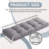 8 cm Thick Bench Cushion, 90 x 40 cm, Light Gray view 4