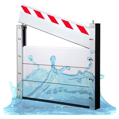 Mobile Flood Barrier Wall, 185–275 cm Long, Removable Flood Gate, I-O, 225 × 40 cm