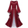 Women's Traditional Bavarian Dirndl Dress, Short/Midi Oktoberfest Costume view 3