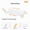 RICHER HOUSE 2-Pack Wall-Mounted Shelves, No Drilling, White Acrylic, 38 cm view 3