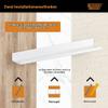 RICHER HOUSE 2-Pack Wall-Mounted Shelves, No Drilling, White Acrylic, 38 cm view 4