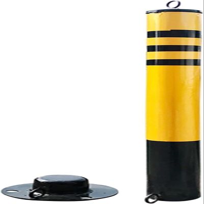 Reflective Safety Bollards, 30-Inch Parking Barriers for Driveways and Streets