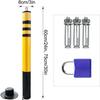 Reflective Safety Bollards, 30-Inch Parking Barriers for Driveways and Streets view 4