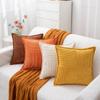 Pink Corduroy Pillow Covers, 55 x 55 cm, Set of 2 view 2