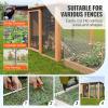 DTVEW Stainless Steel Wire Mesh, Rodent Mesh Fence for Raised Garden Beds, 10 mm/0.6 mm Poultry, Railing and Safety Fence (0.9 x 15 m) view 4