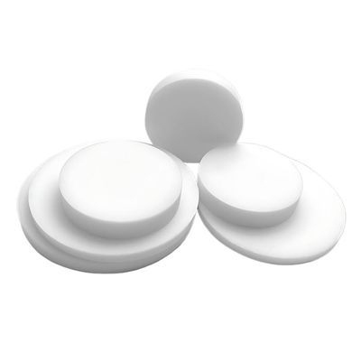 2 mm Thick White Round Flat PTFE Plastic Washers, 18 mm x 2 mm, 10-Pack