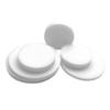 2 mm Thick White Round Flat PTFE Plastic Washers, 18 mm x 2 mm, 10-Pack view 1