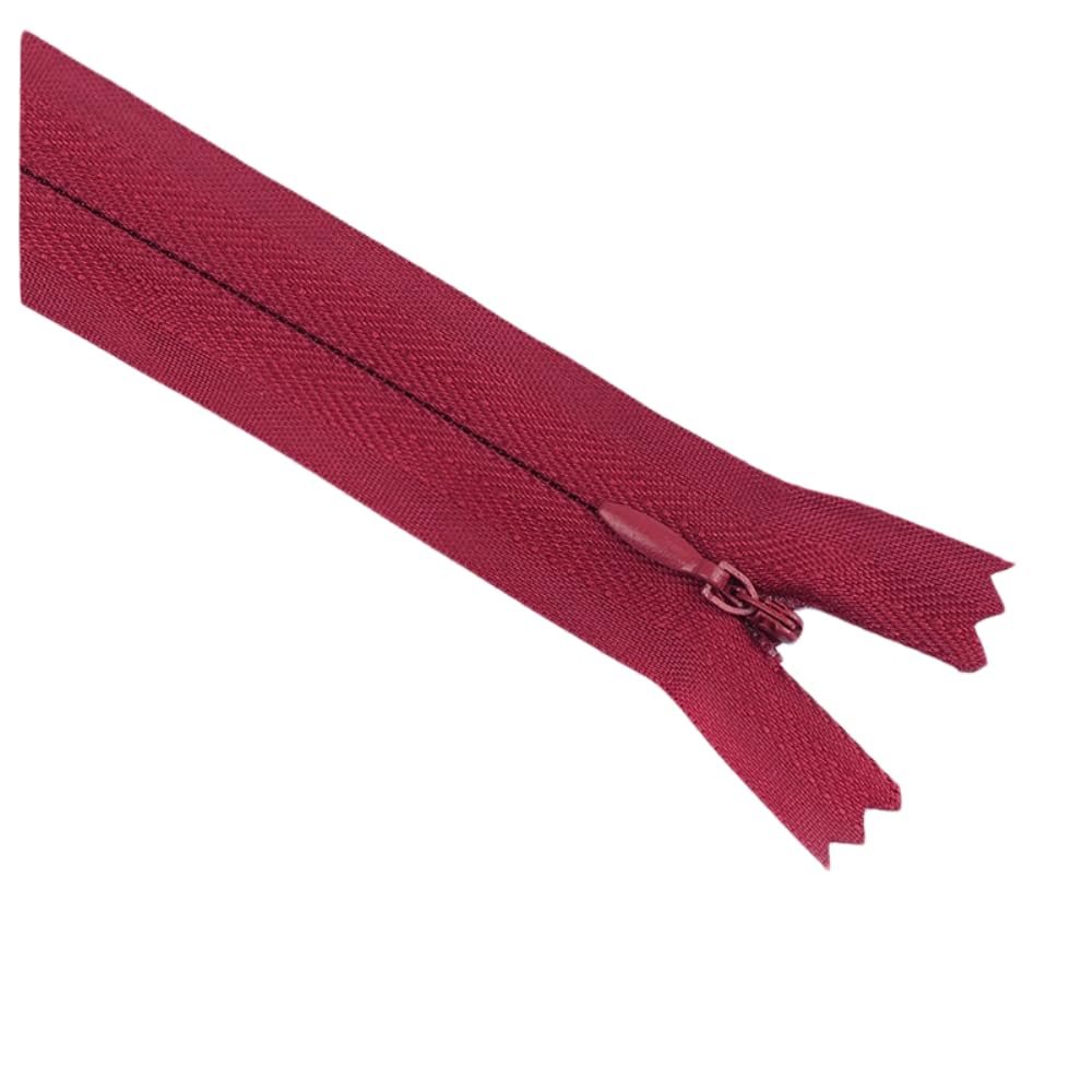 Aniyan 30 cm 2-Pack Invisible Zippers, Wine Red