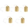 PRETYZOOM 5-Piece Copper Retro Calibration Weights for Traditional Chinese Medicine Scales view 1