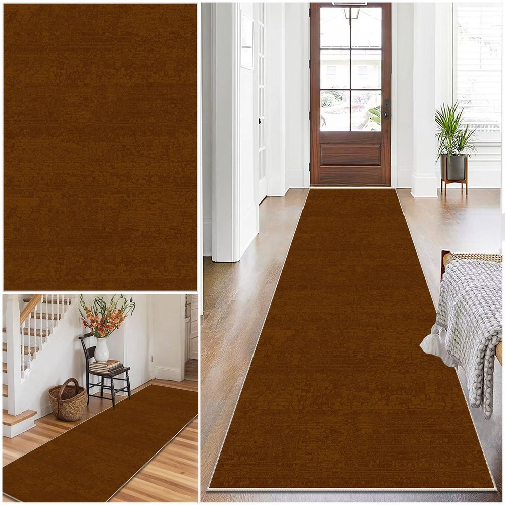Long Hallway Runner Rug, Washable Non-Slip, 50 x 150 cm