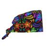 Anceky Colorful Floral Peeling Cap for Women and Men, Adjustable Surgical Work Cap with Sweatband view 1