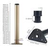 Adjustable Metal Table Legs, 135 cm, Bronze Finish view 2