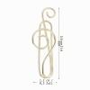 Watris Veiyi 20-Piece Gold Musical Note Paper Clips view 2
